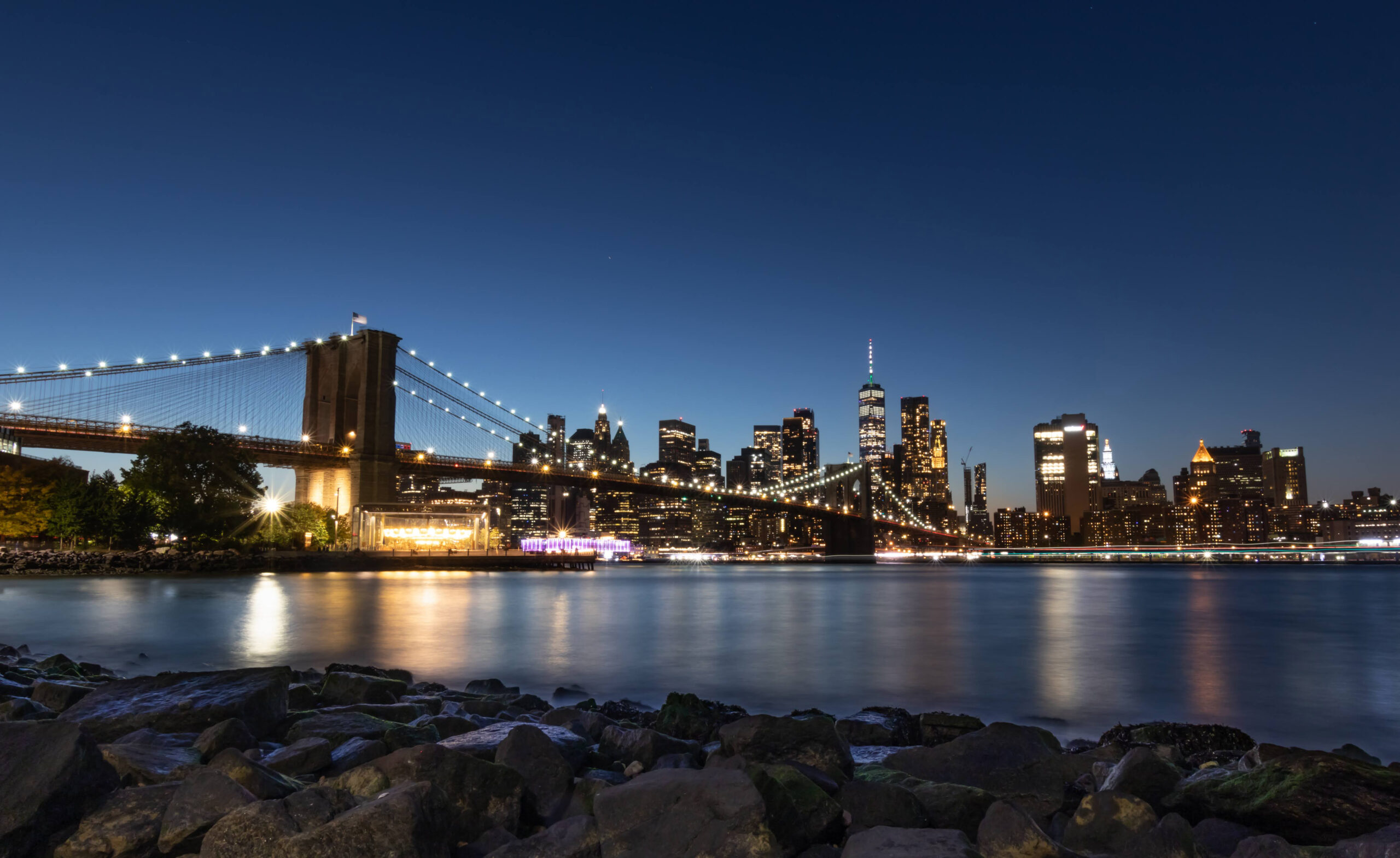 Skyline de New York depuis Pebble Beach