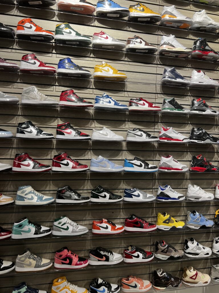 Mur de baskets