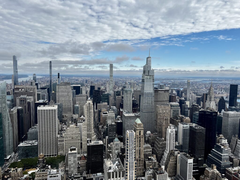 Vue sur les building depuis l'empire state building