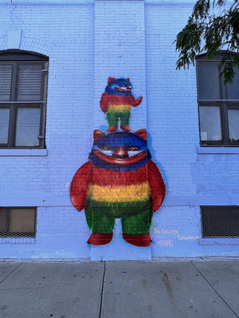 Fresque du Bushwick Collective dans le quartier de Bushwick à Brooklyn