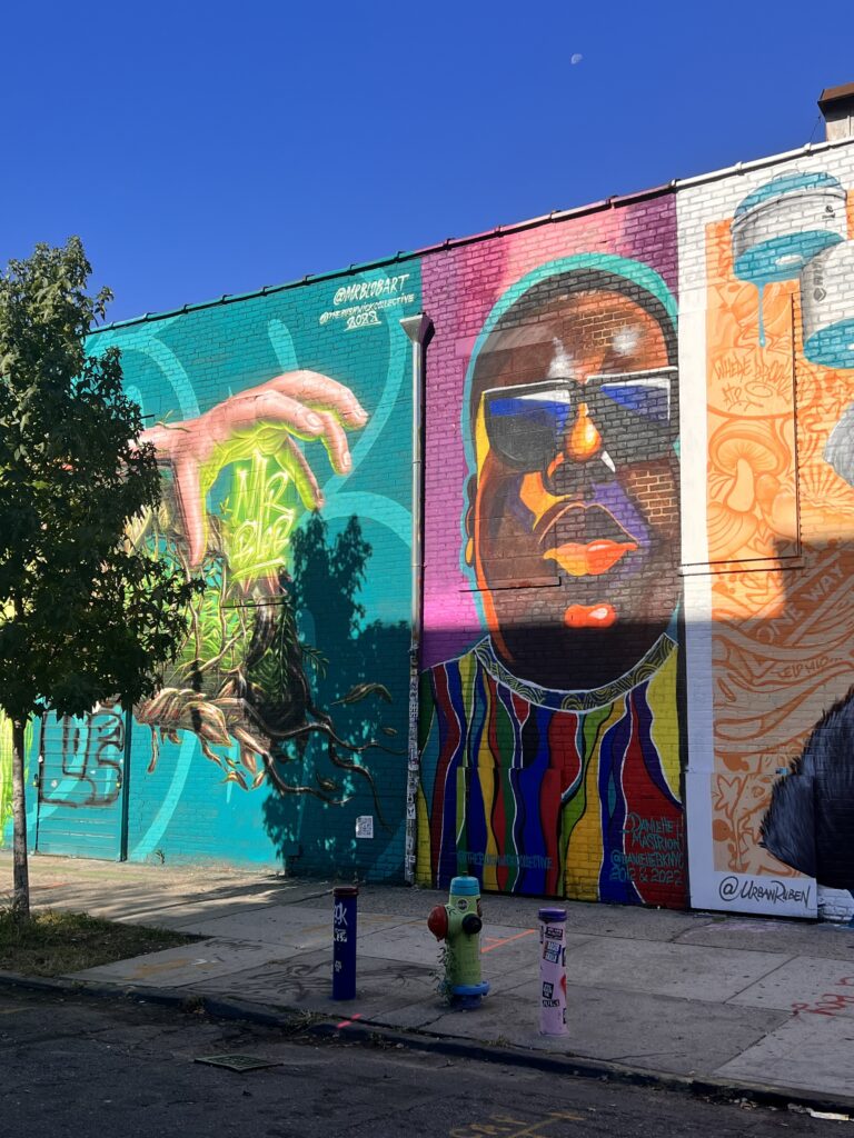 Fresque du Bushwick Collective dans le quartier de Bushwick à Brooklyn