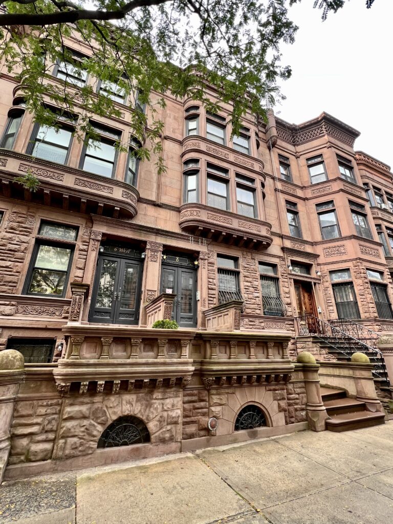 Maisons typiques du quartier de Harlem