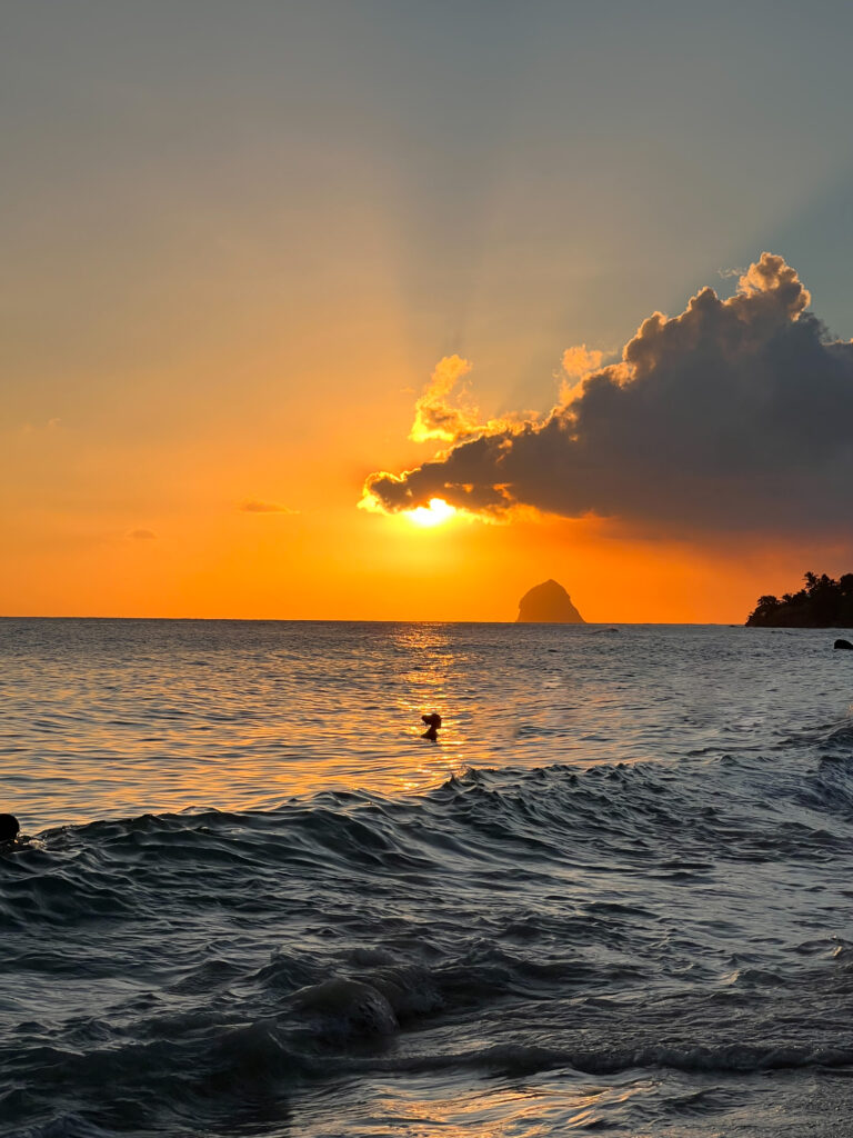 Coucher de soleil à Sainte Luce